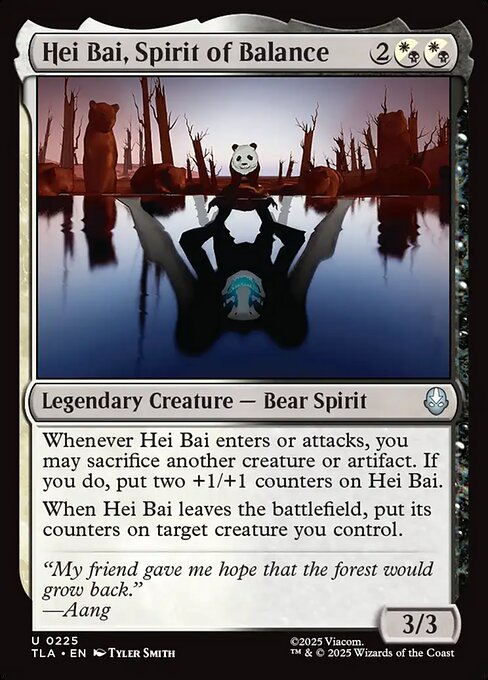 Hei Bai, Spirit of Balance - Magic: The Gathering TLA #225