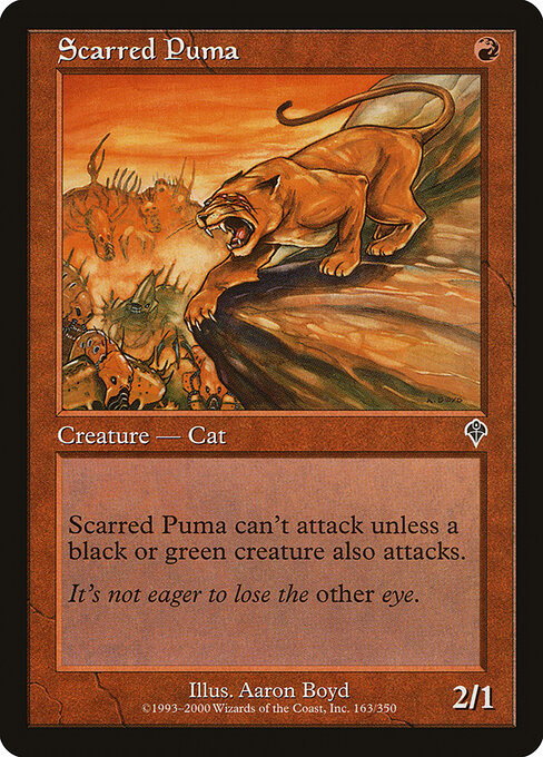 Scarred Puma - Magic: The Gathering INV #163
