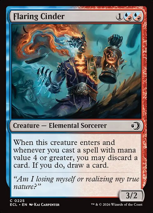Flaring Cinder - Magic: The Gathering ECL #225