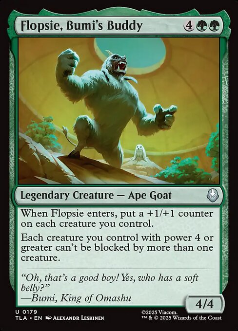 Flopsie, Bumi's Buddy - Magic: The Gathering TLA #179
