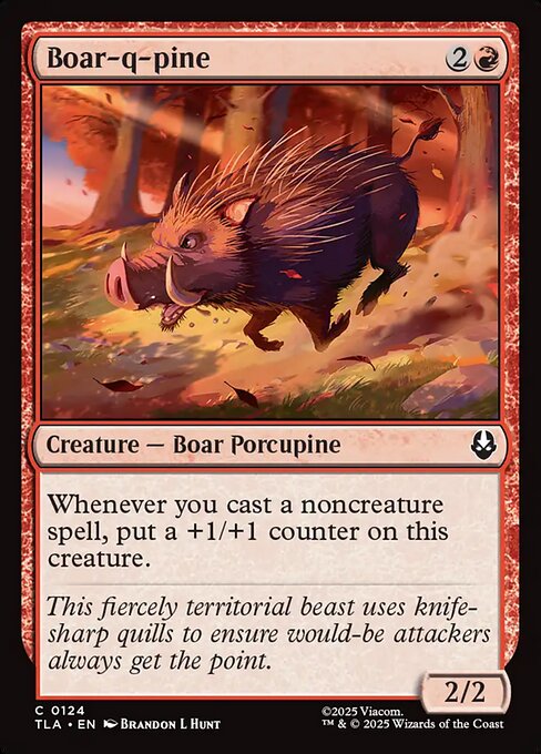 Boar-q-pine - Magic: The Gathering TLA #124