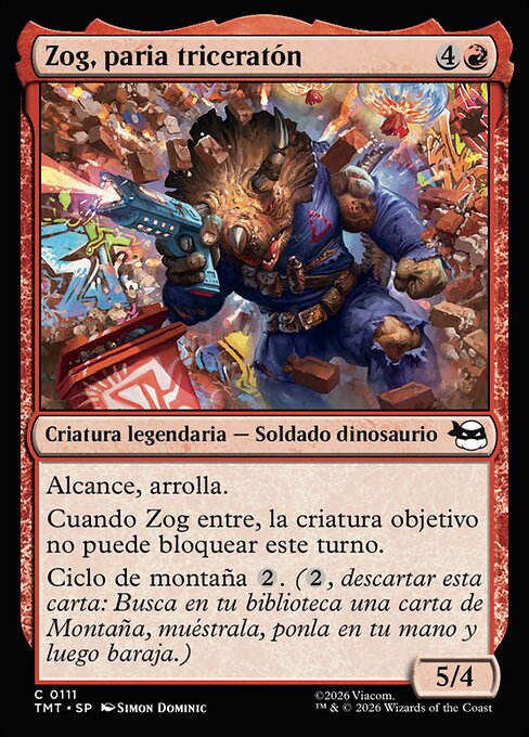 Zog, Triceraton Castaway · TMT #111 · ES