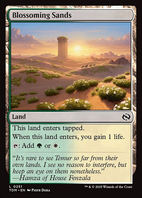 Blossoming Sands - Magic: The Gathering TDM #251