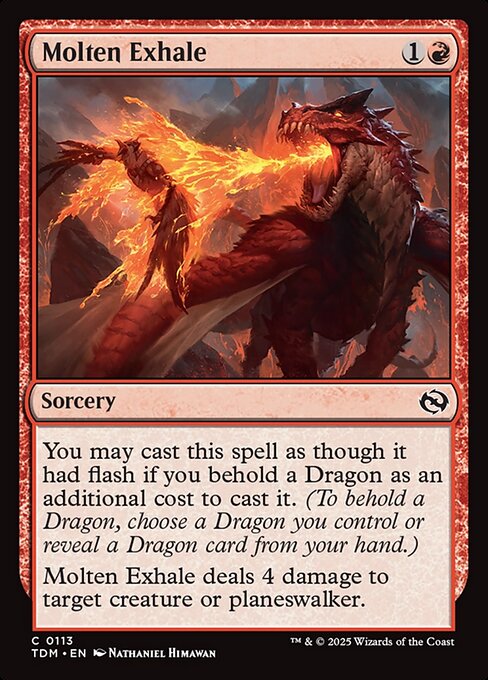 Molten Exhale - Magic: The Gathering TDM #113
