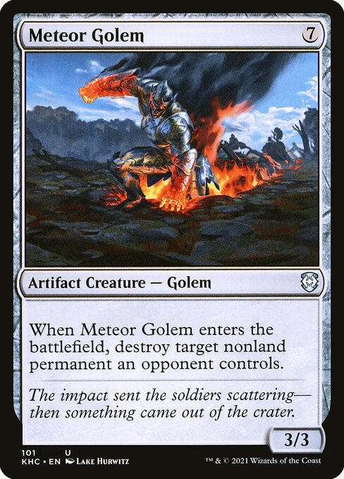 Meteor Golem - Magic: The Gathering KHC #101