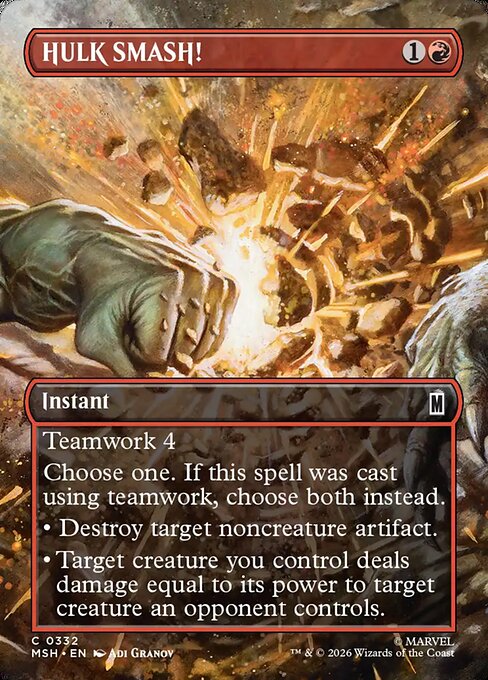 HULK SMASH! - Magic: The Gathering MSH #332