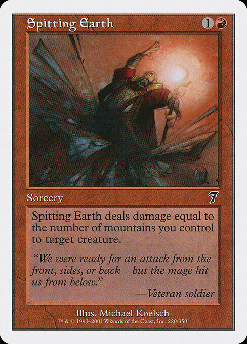 Spitting Earth - Magic: The Gathering 7ED #220