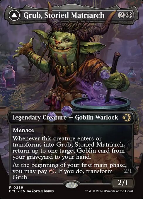 Grub, Storied Matriarch // Grub, Notorious Auntie - Magic: The Gathering ECL #289