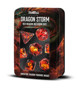 Dragon Storm Inclusion Resin Dice Set