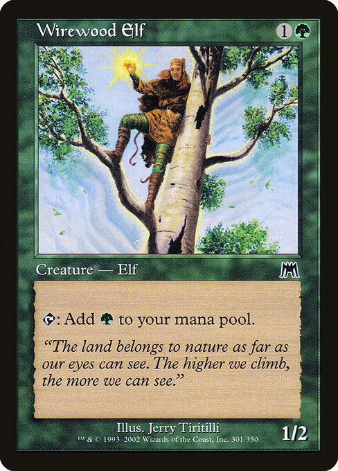 Wirewood Elf - Magic: The Gathering ONS #301