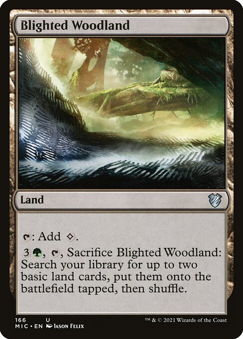 Blighted Woodland - Magic: The Gathering MIC #166