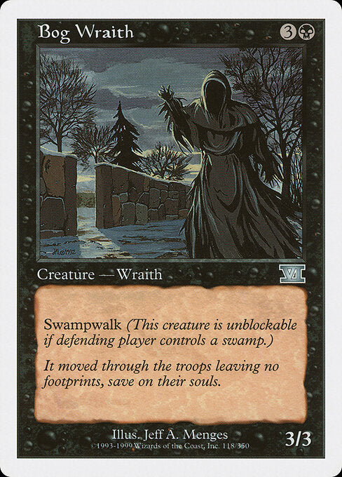 Bog Wraith - Magic: The Gathering 6ED #118