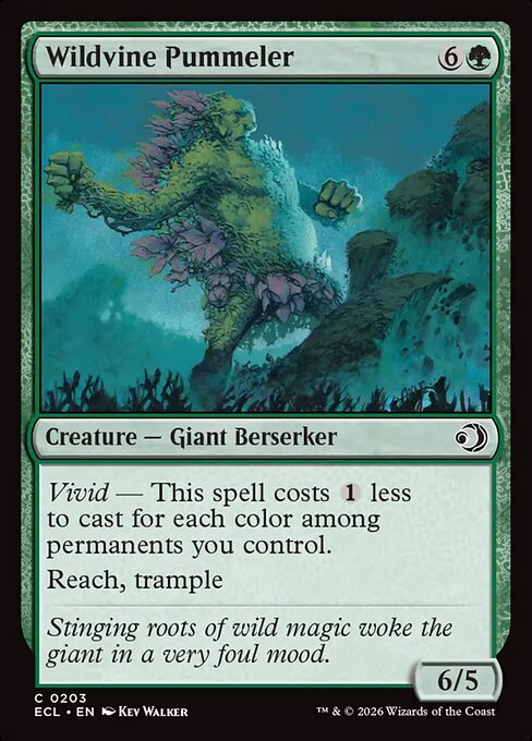Wildvine Pummeler - Magic: The Gathering ECL #203