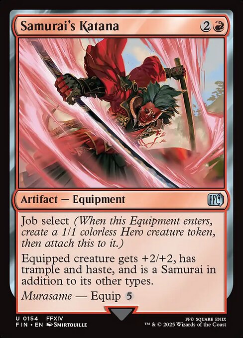 Samurai's Katana - Magic: The Gathering FIN #154