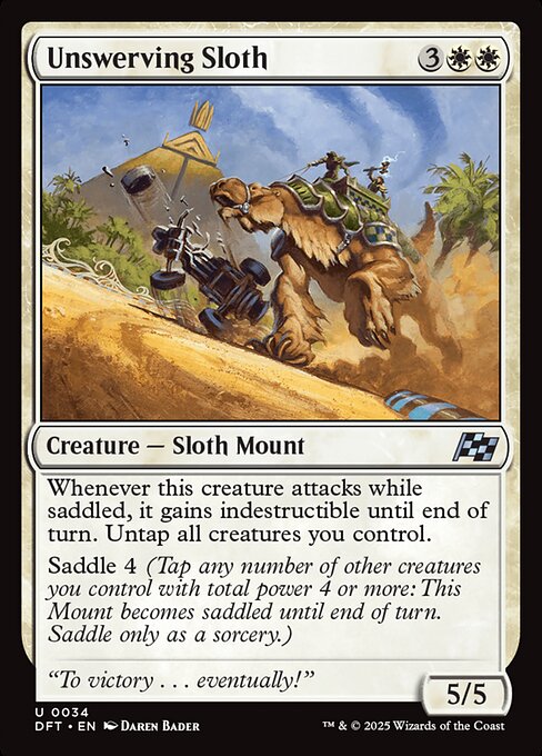 Unswerving Sloth - Magic: The Gathering DFT #34