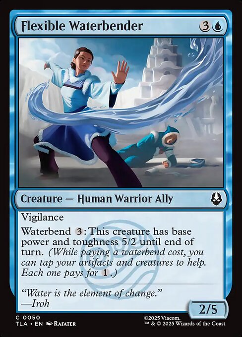 Flexible Waterbender - Magic: The Gathering TLA #50