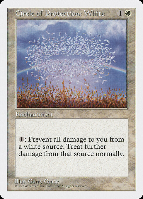 Circle of Protection: White - Magic: The Gathering 5ED #21