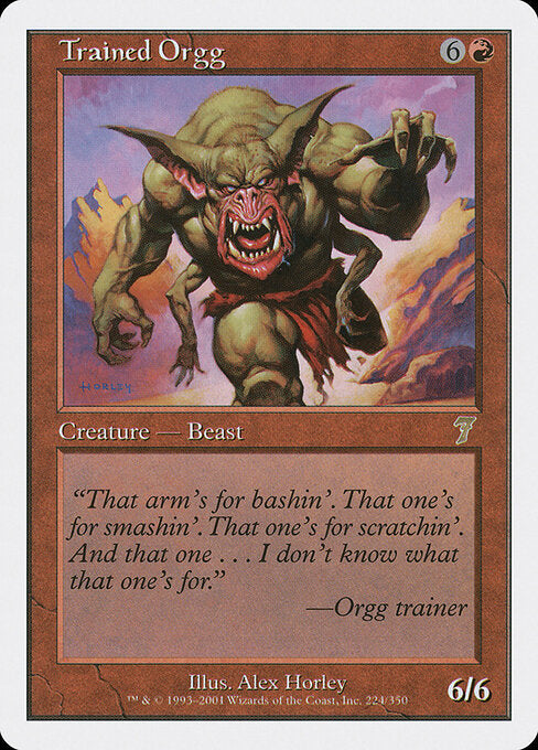 Trained Orgg - Magic: The Gathering 7ED #224