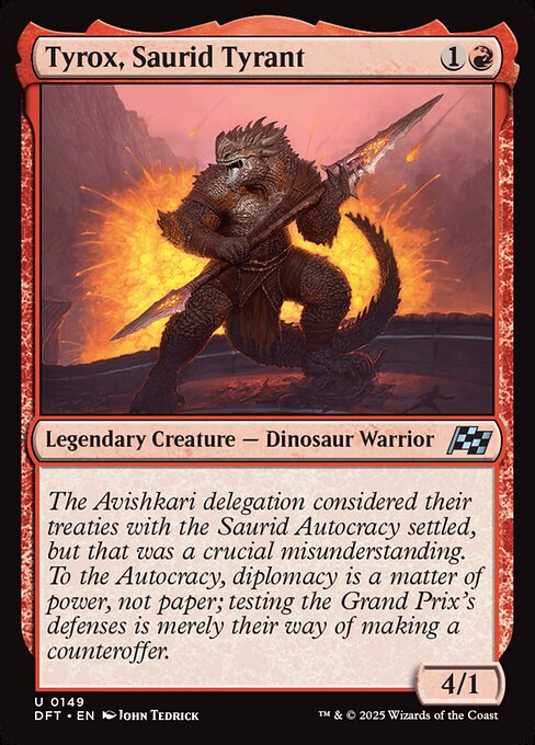 Tyrox, Saurid Tyrant - Magic: The Gathering DFT #149