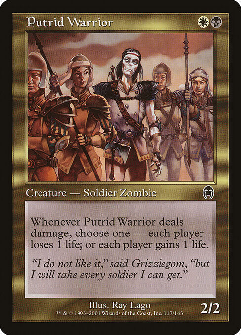 Putrid Warrior - Magic: The Gathering APC #117