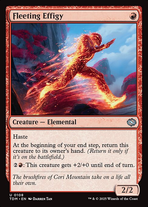 Fleeting Effigy - Magic: The Gathering TDM #108