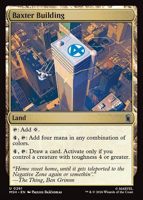 Baxter Building - Magic: The Gathering MSH #261