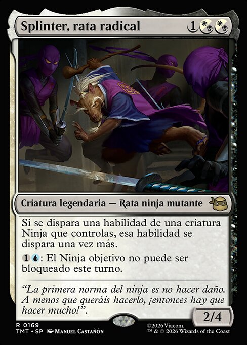 Splinter, Radical Rat · TMT #169 · ES
