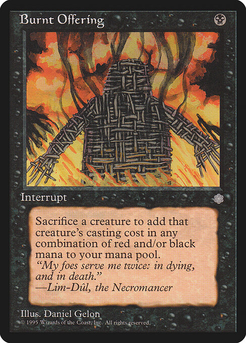 Burnt Offering - Magic: The Gathering ICE #116