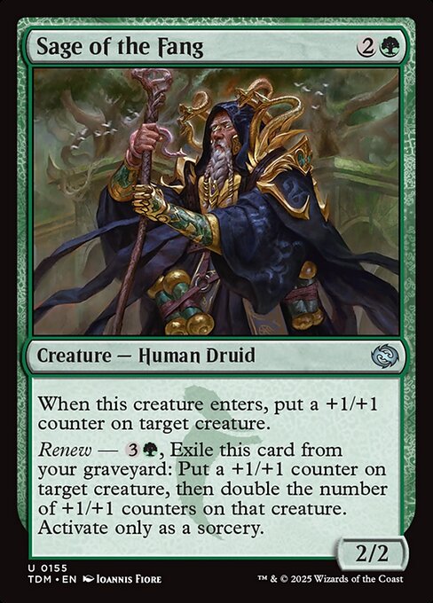 Sage of the Fang - Magic: The Gathering TDM #155
