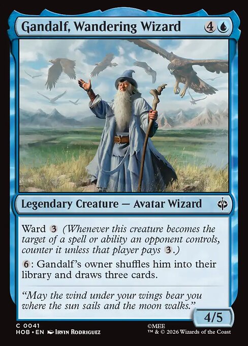 Gandalf, Wandering Wizard - Magic: The Gathering HOB #41
