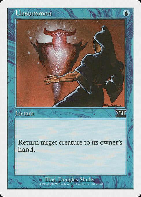 Unsummon - Magic: The Gathering 6ED #103