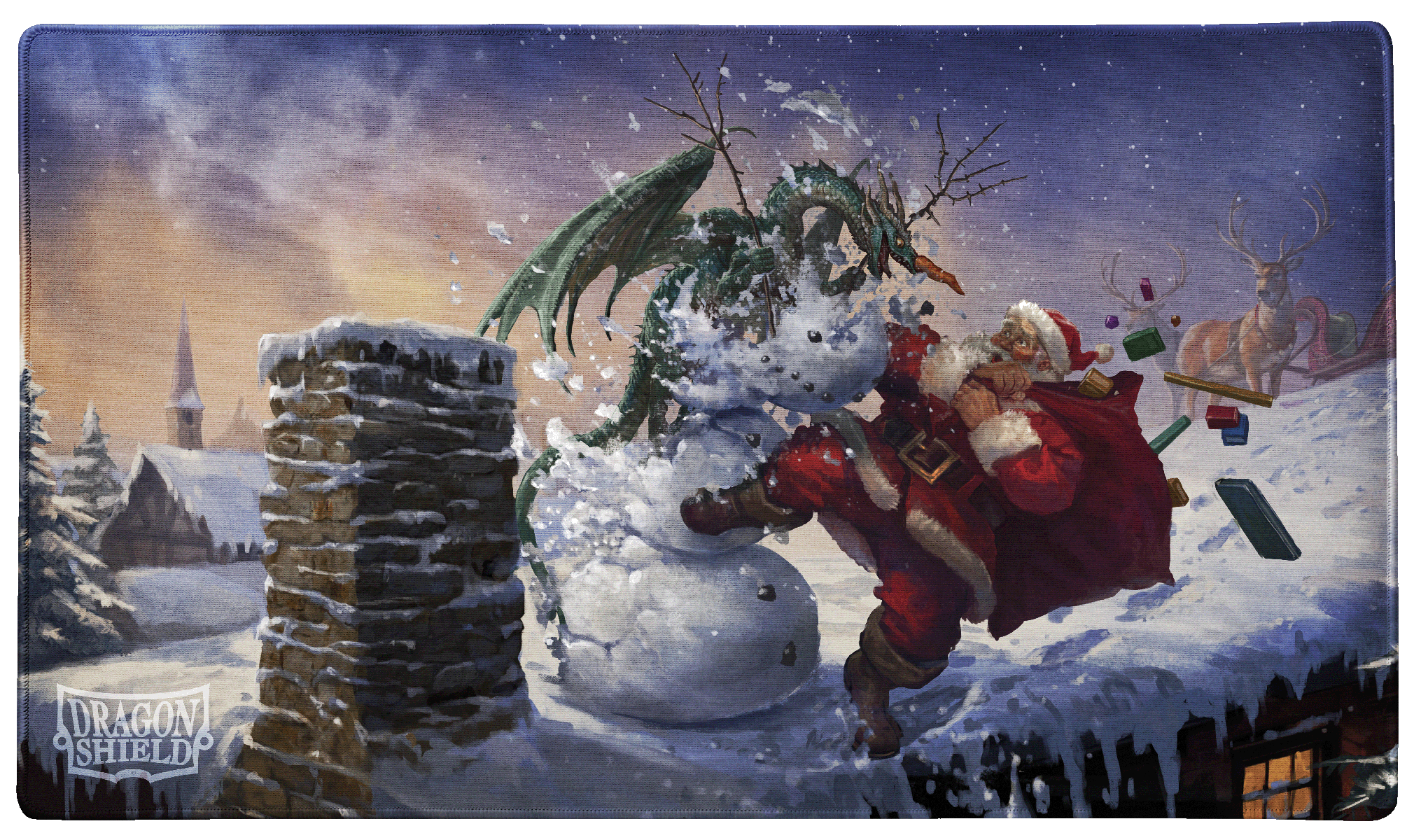 Dragon Shield: Playmat w/ Tube- 'Christmas 2025' Art, Limited Edition
