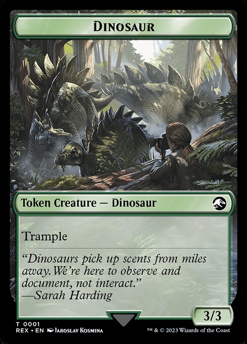 Dinosaur 0001 // Treasure Double-Sided Token