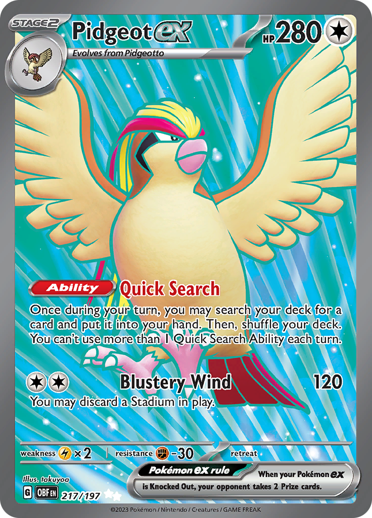 Pidgeot ex - 217/197