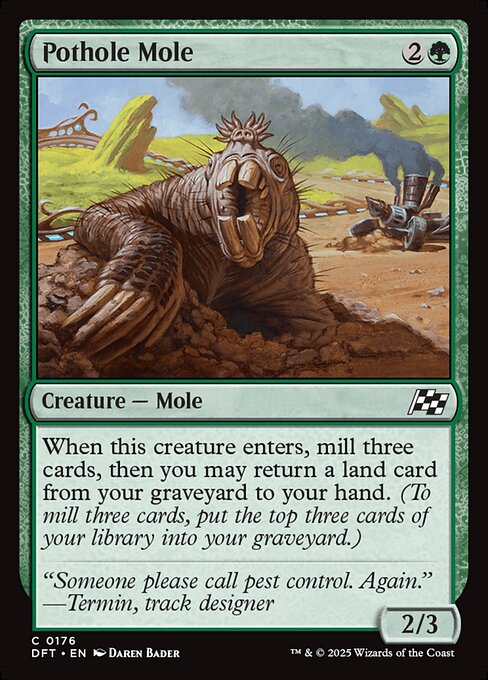 Pothole Mole - Magic: The Gathering DFT #176