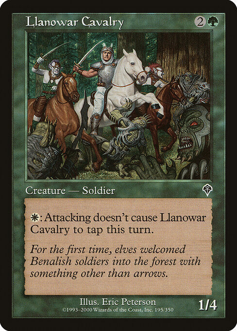 Llanowar Cavalry - Magic: The Gathering INV #195