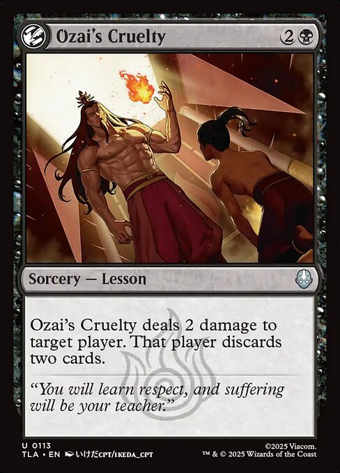 Ozai's Cruelty - Magic: The Gathering TLA #113