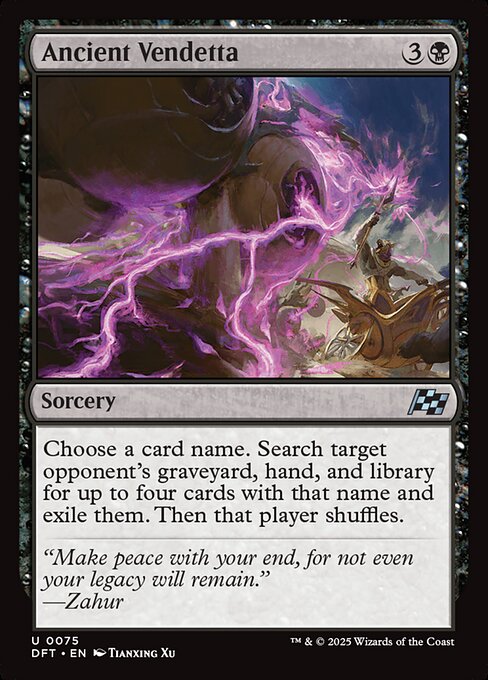 Ancient Vendetta - Magic: The Gathering DFT #75