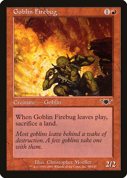 Goblin Firebug - Magic: The Gathering LGN #98