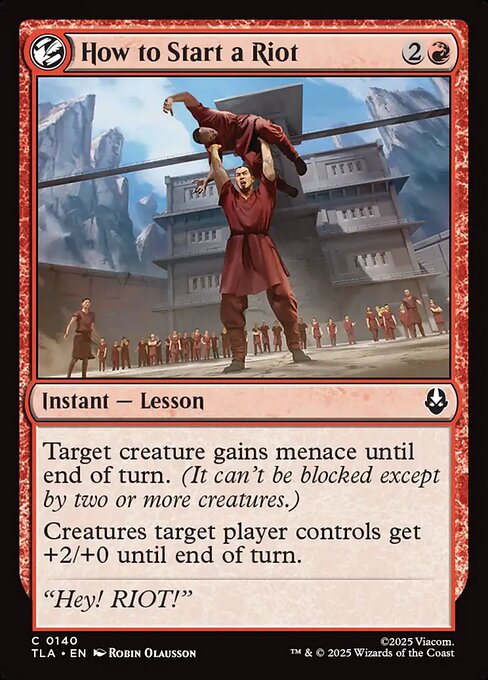 How to Start a Riot - Magic: The Gathering TLA #140