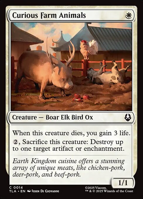 Curious Farm Animals - Magic: The Gathering TLA #14