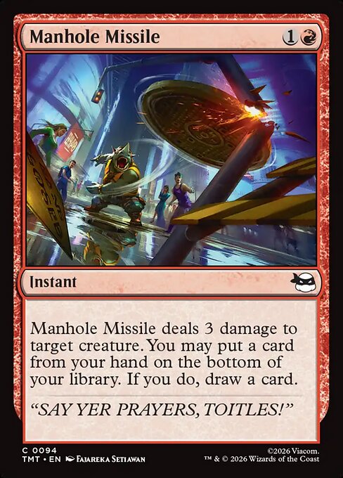 Manhole Missile - Magic: The Gathering TMT #94