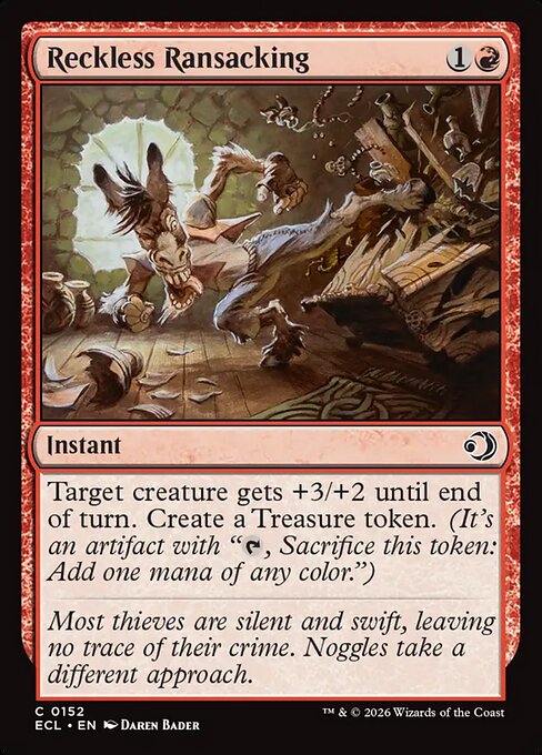 Reckless Ransacking - Magic: The Gathering ECL #152