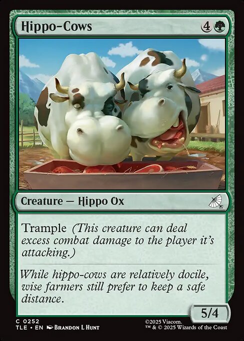 Hippo-Cows - Magic: The Gathering TLE #252