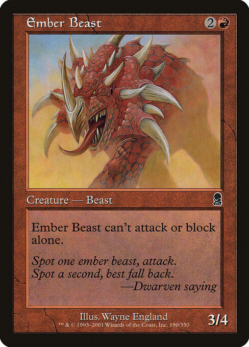 Ember Beast - Magic: The Gathering ODY #190