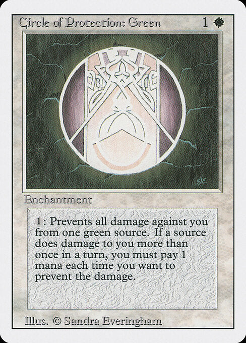 Circle of Protection: Green - Magic: The Gathering 3ED #11