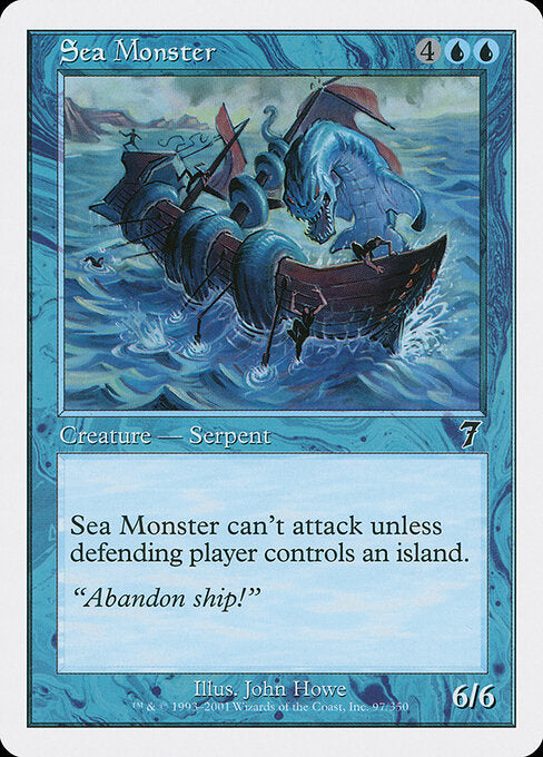 Sea Monster - Magic: The Gathering 7ED #97