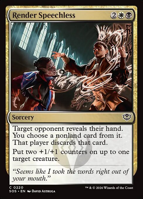 Render Speechless - Magic: The Gathering SOS #220
