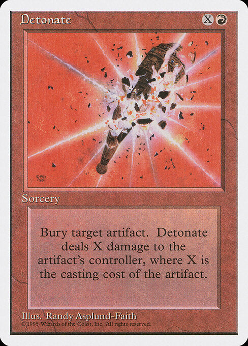 Detonate - Magic: The Gathering 4ED #184