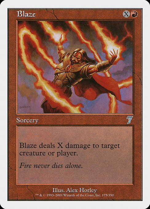Blaze - Magic: The Gathering 7ED #175
